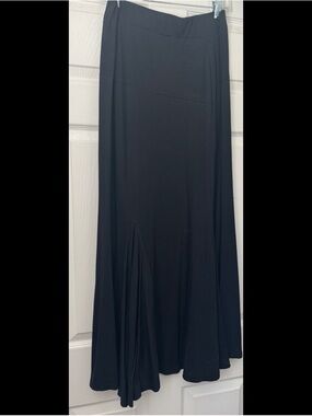 Zara Black Maxi Skirt with Flared Panel